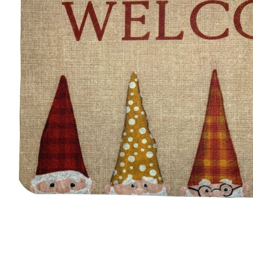 Thankful Home Gnome Rustic Welcome Mat Non Skid Rectangle Neutral 17 x 30 in - Picture 6 of 16